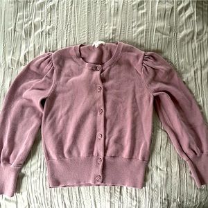 Mauve Sweater Cardigan Crewcuts